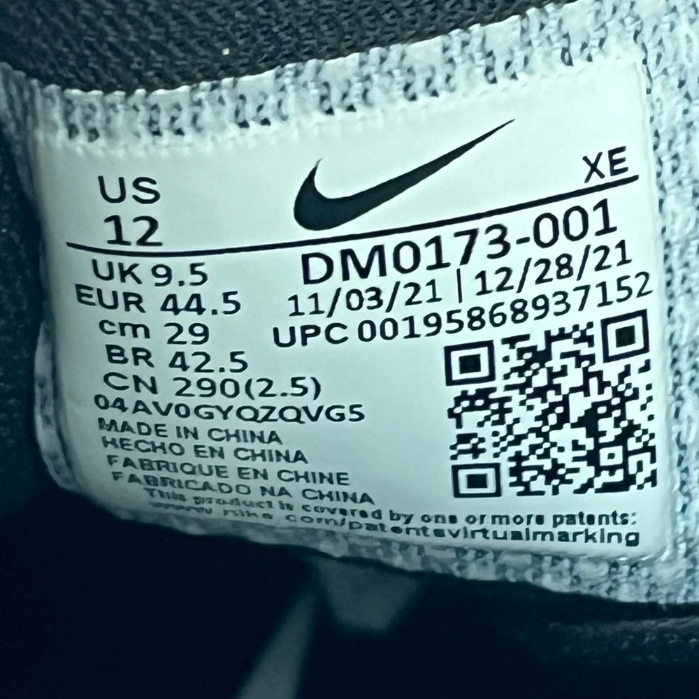 Nike Air Zoom Pegasus 39 running shoes black 12